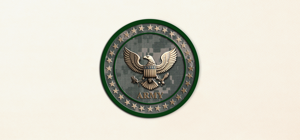 P 542 RT Army Rosetan Faux